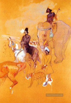 prozession flagellanten Ölbilder verkaufen - der Prozession der raja 1895 Toulouse Lautrec Henri de